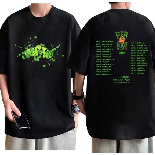 Discover 2024 Rapper Feid Album Ferxxocalipsis World Tour Graphic T Shirt