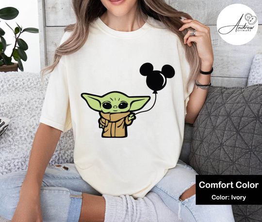 Cute Grogu Shirt, Disney Balloons Shirt