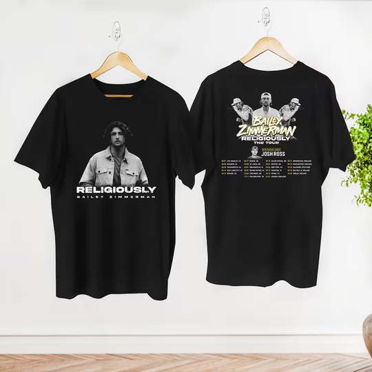 Discover 2024 Bailey Zimmerman Tour Shirt, Country Music Tour Gift For Fan