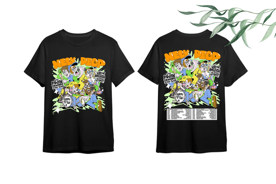 Neck Deep With Drain, Bearings, Higher Power 2024 Tour Shirt