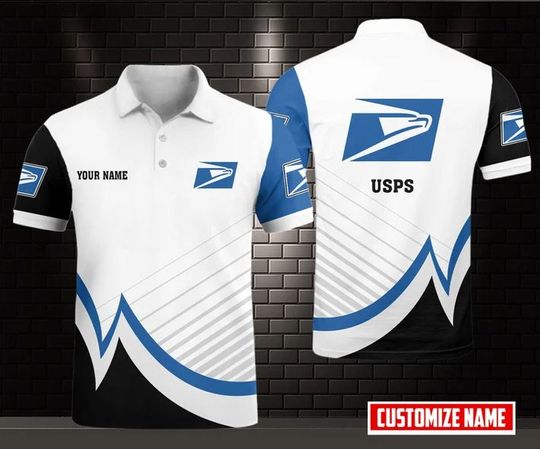 Discover Personalized Postal Service Polo Shirt, United SPS 3D Printed Polo Shirt