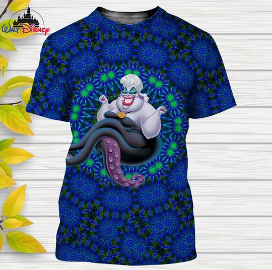 Ursula Villains Disney Shirt, Disney 3D Printed Shirt