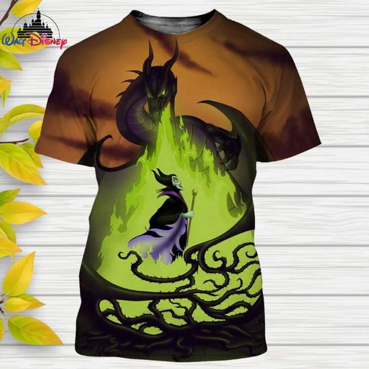 Maleficent Villains Disney Shirt, Disney 3D Printed Shirt
