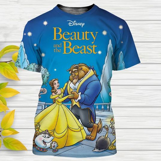 Beauty And The Beast Disney Shirt, Disney 3D Printed Shirt