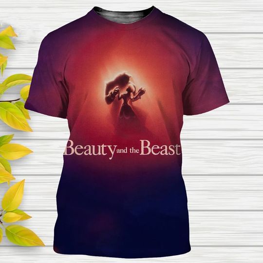 Beauty And The Beast Disney Shirt, Disney 3D Printed Shirt
