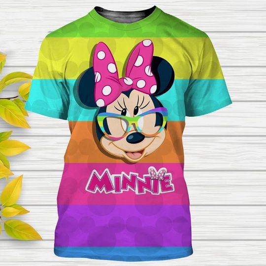 Minnie Mouse Disney Shirt, Disney 3D Printed Shirt