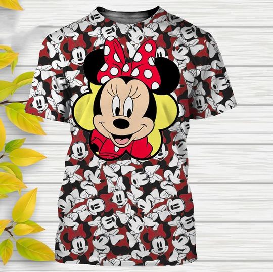 Minnie Mouse Disney Shirt, Disney 3D Printed Shirt