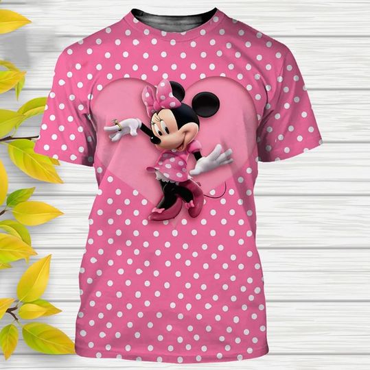 Minnie Mouse Disney Shirt, Disney 3D Printed Shirt