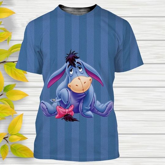 Winnie the Pooh Eeyore Disney Shirt, Disney 3D Printed Shirt