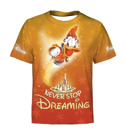 Custom Donald Duck Disney Shirt, Disney 3D Printed Shirt