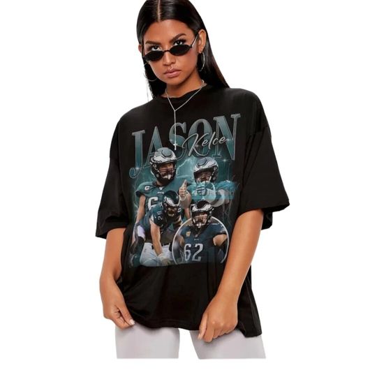 Vintage Jason Kelce Shirt Bootleg Gift Retro Unisex Classic 90s Graphic Tee
