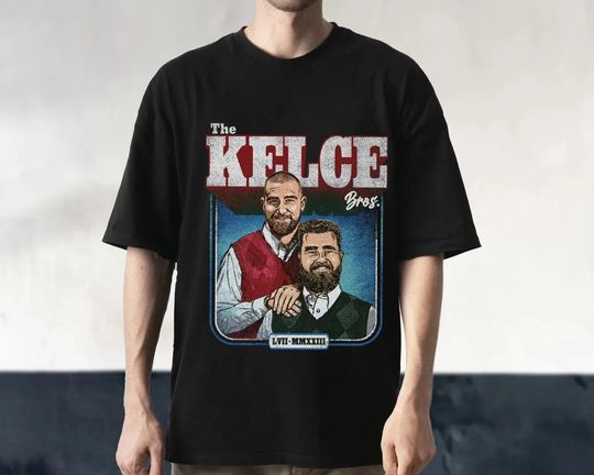 Discover Jason Kelce and Travis Kelce Bros Gift Men Women T-Shirt