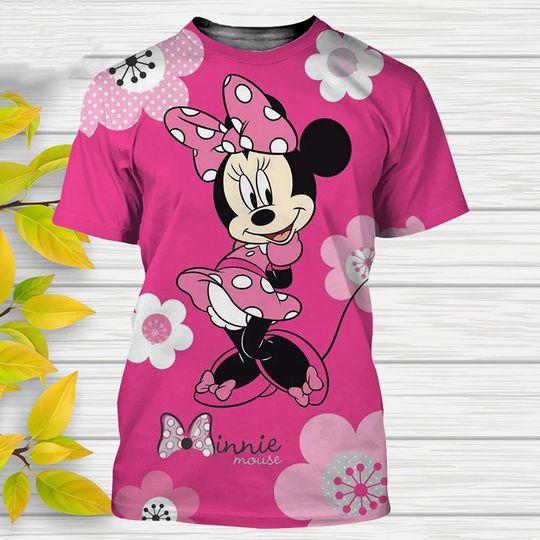 Minnie Mouse Disney Shirt, Disney 3D Printed Shirt