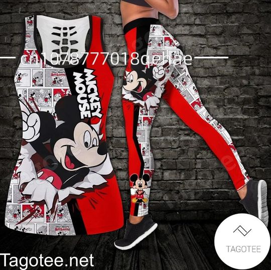 Disney Mickey Summer Tank Top Pants Yoga