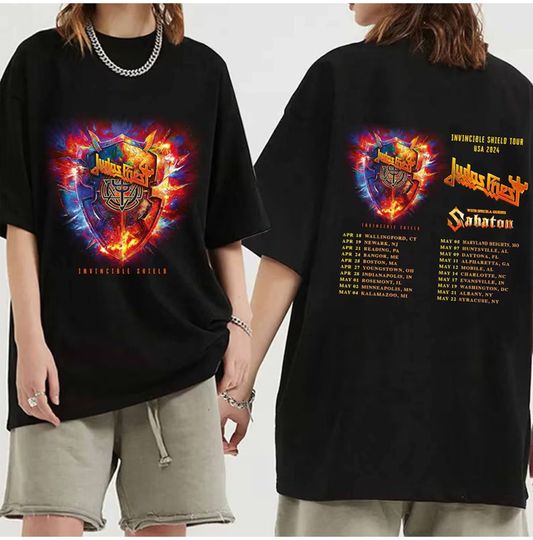 Judas Priest Invincible Shield 2024 Tour Shirt, Judas Priest Concert 2024 Shirt
