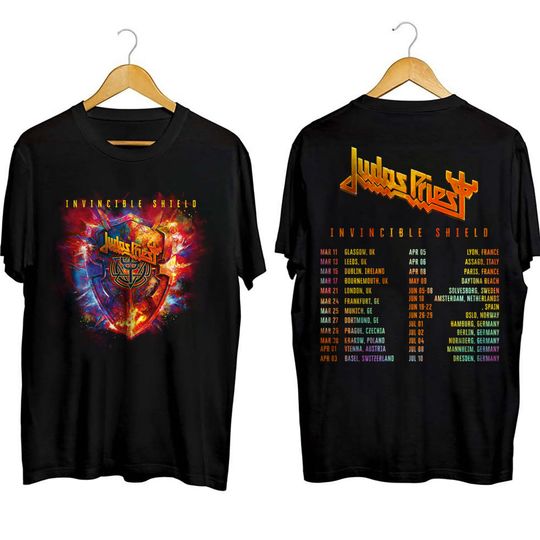 Judas Priest Band shirt, The New Album Invincible Shield Shirt