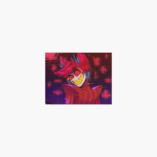 Alastor Hazbin Hotel Jigsaw Puzzle, Hazbin Hotel Fan Gift