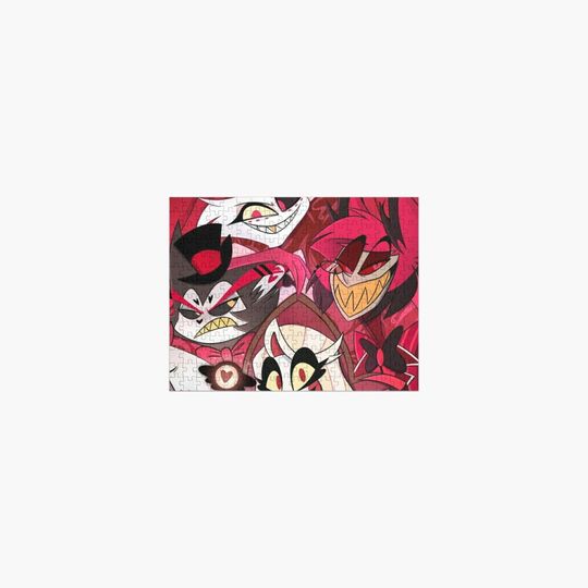 Alastor Hazbin Hotel Jigsaw Puzzle, Hazbin Hotel Fan Gift