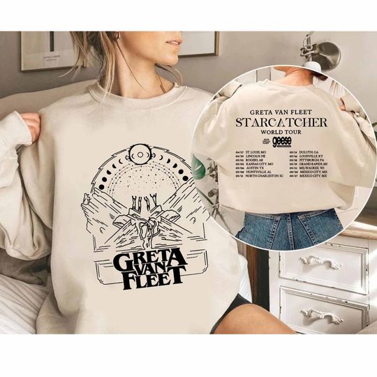 Discover Greta Van Fleet Starcatcher World Tour 2024 Sweatshirt