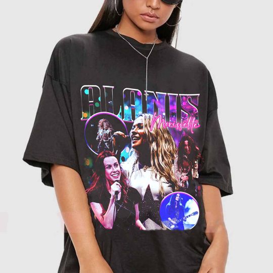 Discover Vintage Alanis Morissette 90s Shirt, Retro Alanis Morissette Bootleg Tee