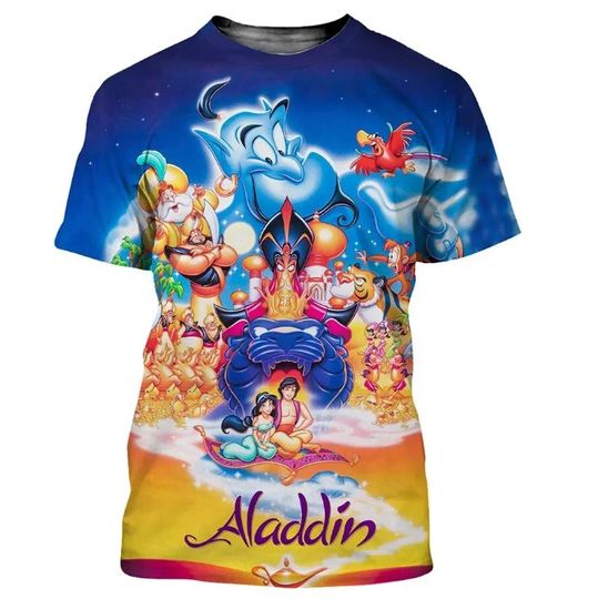 Aladdin Disney Shirt, Disney 3D Printed Shirt