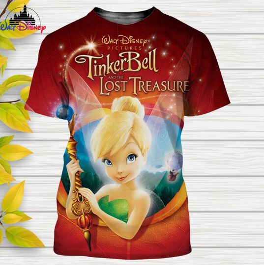 Tinker Bell Disney Shirt, Disney 3D Printed Shirt