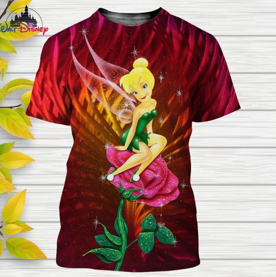 Tinker Bell Disney Shirt, Disney 3D Printed Shirt