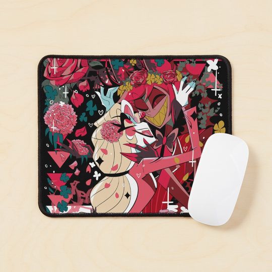 Discover Charlie And Alastor Hazbin Hotel Mouse Pad, Hazbin Hotel Decor