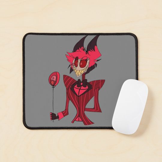 Alastor Hazbin Hotel Mouse Pad, Hazbin Hotel Decor