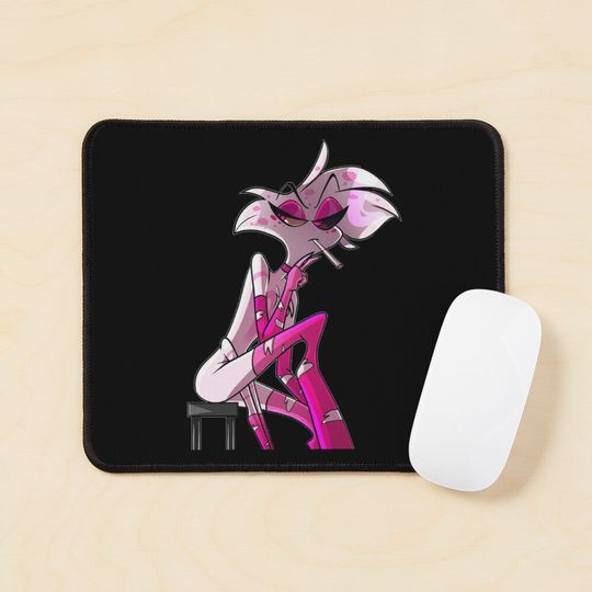 Angel Dust Hazbin Hotel Mouse Pad, Hazbin Hotel Decor