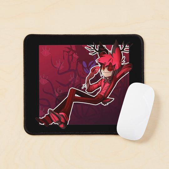 Discover Alastor Hazbin Hotel Mouse Pad, Hazbin Hotel Decor