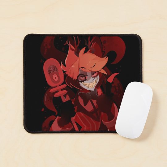 Discover Alastor Hazbin Hotel Mouse Pad, Hazbin Hotel Decor