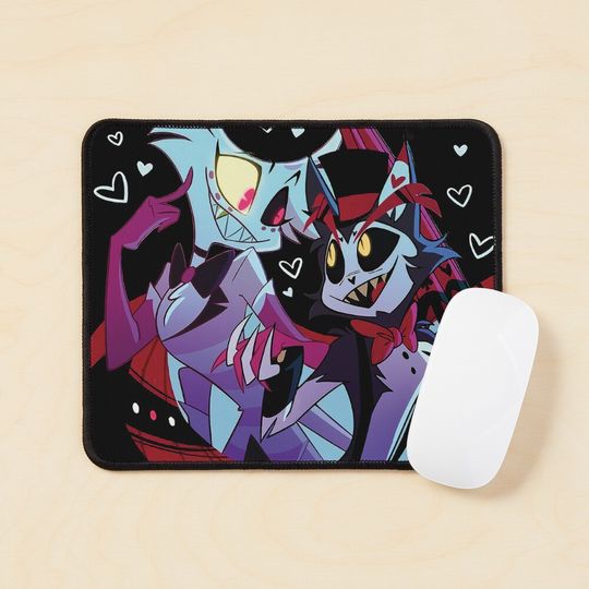 Huskerdust Hazbin Hotel Mouse Pad, Hazbin Hotel Decor
