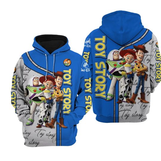 Disney Toy Story Buzz Lightyear, Jessie and Woody 3D Hoodie