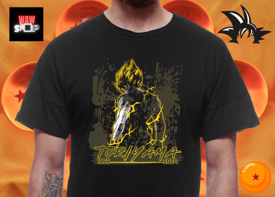 Discover Saiyan Power Up Dragon Ball Shirt, Anime Shirt, Akira Toriyama Memorial Shirt