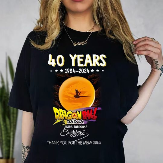 40 Years Dragon Ball Shirt, Anime Shirt, Akira Toriyama Memorial Shirt