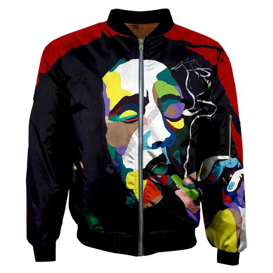 Discover Reggae Bob Marley Hip Hop Bomber Jackets, Bob Marley Bomber Jackets