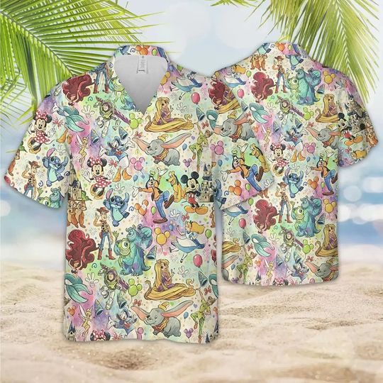Discover Disney Castle Most Magical Hawaiian Shirt Winnie the Pooh Hawaiian Shirt