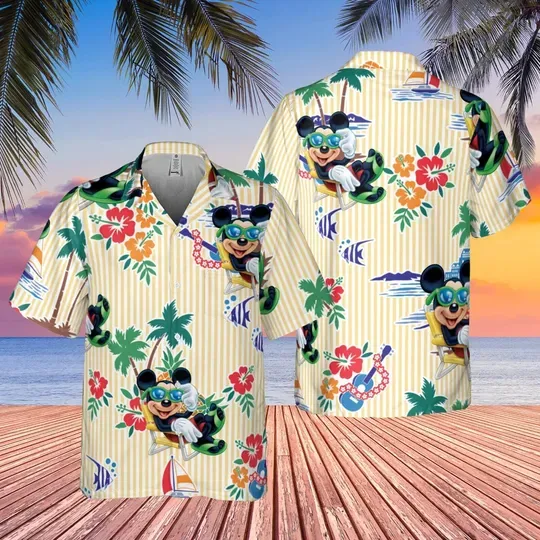 Discover Disney Mickey and Minnie Mouse Hawaiian Shirts