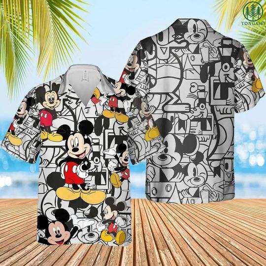 2024 Disney Mickey Mouse Tropical Hawaiian Shirt, Disney Hawaiian Shirt