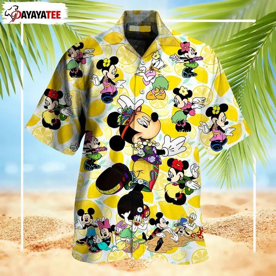 Discover 2024 Disney Mickey Mouse Floral Aloha Hawaiian Shirt