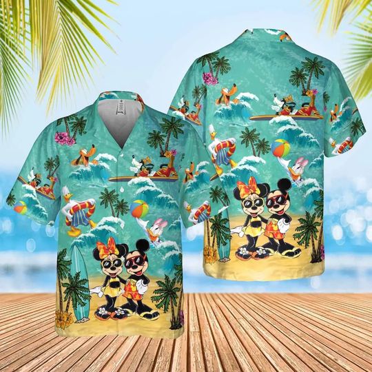 Discover 2024 Disney Mickey and Minnie Mouse Hawaiian Shirt