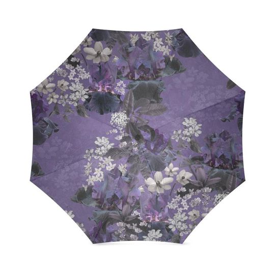 Lalia Lilac Floral Flower Umbrella