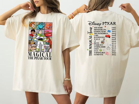 Disney Magical Pixar Tour Shirt,  Disney Epcot Shirt