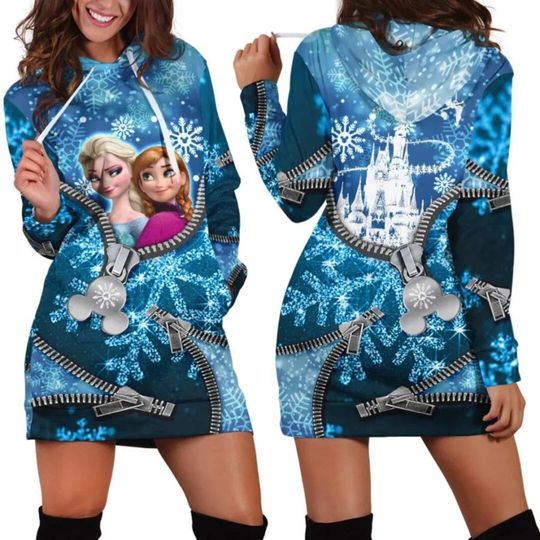 Discover Frozen Elsa Hoodie Dress, Disney Hoodie Dress