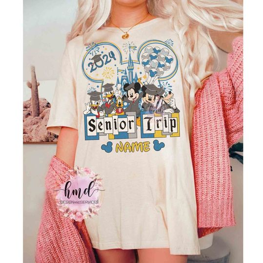 Discover Personalized Disney Trip 2024 Mickey And Friends Disney T-Shirt, Disney Family Matching T-Shirt