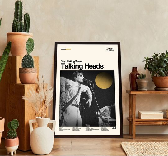 Talking Heads Poster, Stop Making Sense Poster, Vintage Movie Poster