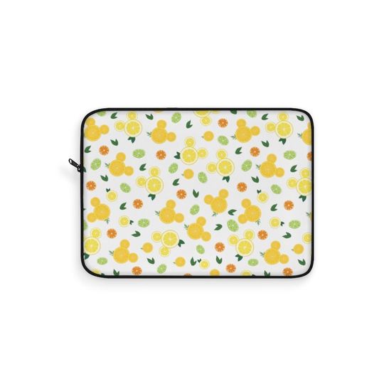 Citrus Hidden Mickey Laptop Sleeve, Disney Laptop Case, Disney Laptop Cover