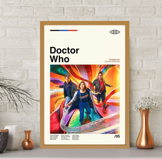 Doctor Who Poster, Doctor Who Movie Poster, Retro Movie Poster