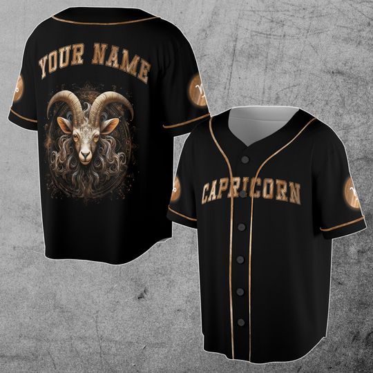 Capricorn Baseball Jersey, Zodiac Jersey, Birthday Gift